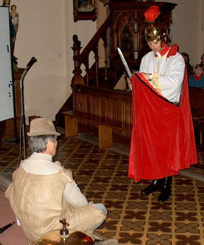 Mantelteilung in der Kirche